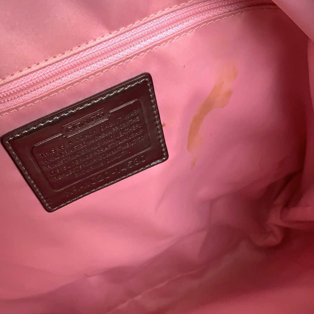 Coach Pink Tote - Picture 5 of 10